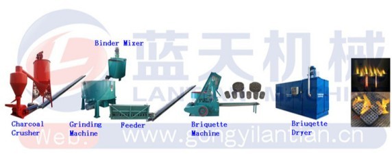 BBQ charcoal press making machine