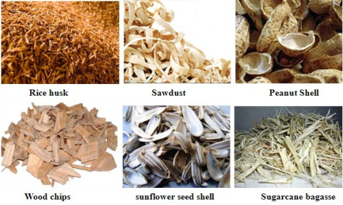 Raw material of biomass briquette machine